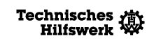 The logo of the Technisches Hilfswerk brand in black