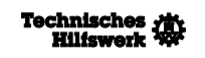 Das Logo der Firma Technisches Hilfswerk in Schwarz