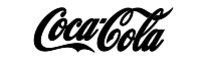 Das Logo der Firma Coca-Cola in Schwarz