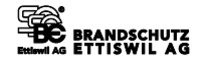 Das Logo der Firma Brandschutz Ettiswil in Schwarz