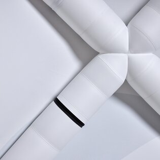 Foto der Luftkammern der Struktur eines aufblasbaren Aerise Zeltes.